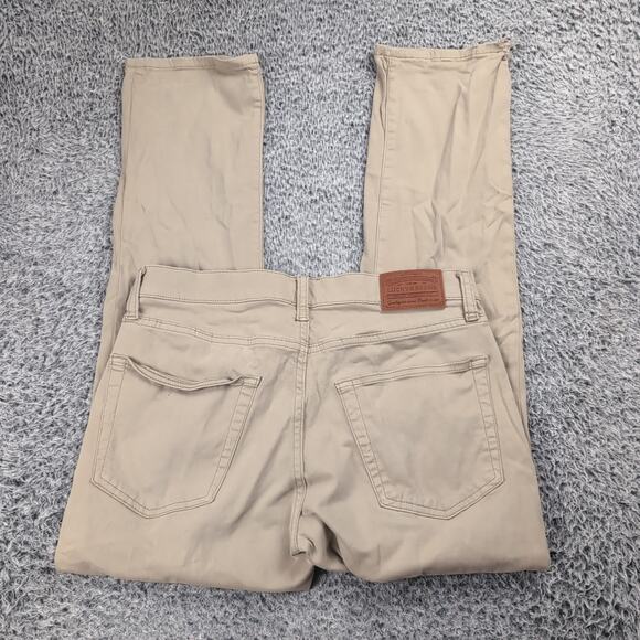 Lucky Brand Jeans Men 31x30 Beige Normcore 223 Straight Grunge Stretch Chore - Picture 1 of 10